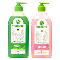 Synergetic Мыло жидкое биоразлагаемое для мытья рук и тела Луговые травы 0.5 л + Мыло жидк