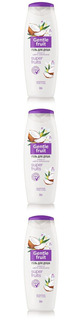Гель для душа Iris Gentle Fruit Кокос и цветы Апельсина, 400 мл, 3 шт