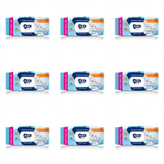Влажные салфетки Aura освежающие Family big-pack , 120 шт 9 уп