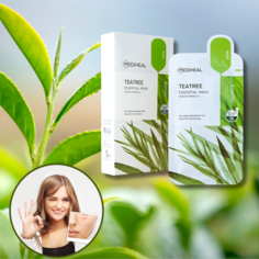 Набор тканевых масок Mediheal Tea Tree Essential Mask для лица против акне 10 шт