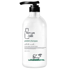 Шампунь Kream Milk Protein Shampoo White Musk с экстрактами молочного протеина 1100мл