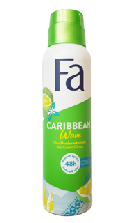 Деодорант-спрей Fa Caribbean Wave Deodorant Spray с запахом лимона, 150 мл