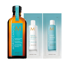 Набор MOROCCANOIL Color Care масло 100 мл+шампунь 10 мл+кондиционер 10 мл