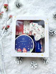 Набор подарочный Mipassioncorp скраб парфюмированный, крем для рук и бомбочки для ванны