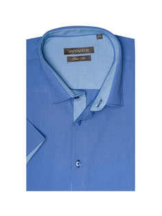 Рубашка мужская Imperator Allure-39/3-K sl. синяя 40/170-178