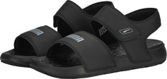 Сандалии унисекс PUMA Softride Sandal Pure черные 8 UK