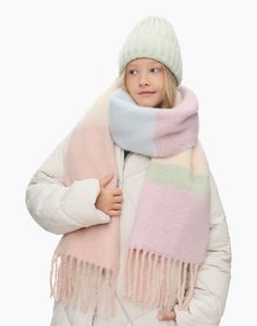 Шарф женский Gloria Jeans GAS010864 разноцветный, 220х32 см