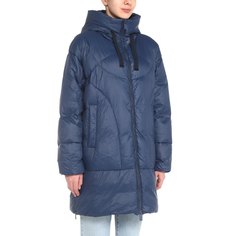 Пуховик женский Maison David MLY005-1 синий XS