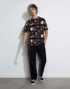 Футболка мужская Gloria Jeans BKT013318 черная XS (40-42)