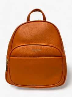 Рюкзак женский David Jones 7000/2 оранжевый, 26x23x10 см