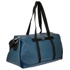 Дорожная сумка унисекс David Jones CM/6715 синяя, 26x47x18 см