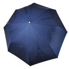 Зонт женский Три Слона L3898-A темно-синий с черным