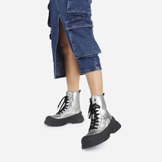 Ботинки Bronx для женщин, серебристые, размер 38, 47478-MM
