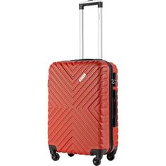 Чемодан унисекс LCase New Delhi красный, 52x34x19.5 см