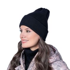 Шапка бини женская Landre АГНИЯ 08 черный, one size