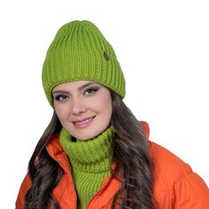 Шапка женская Landre НЕСИЯ 70 оливковая, one size