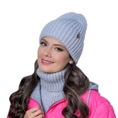 Шапка бини женская Landre НЕСИЯ 06 серая, one size
