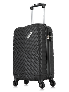 Чемодан унисекс LCase New-Delhi черный, 52х32х18 см