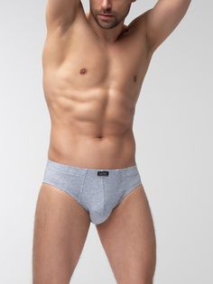 Мужские трусы-слипы с открытой резинкой Omsa OmB1224 Slip for Men Grigio Melange (Серый Ме