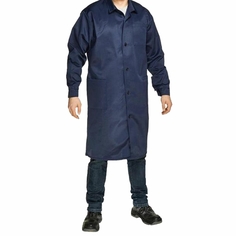 Халат технолога мужской синий, смесовая ткань, размер 52-54, рост 170-176, плотность ткани No Brand