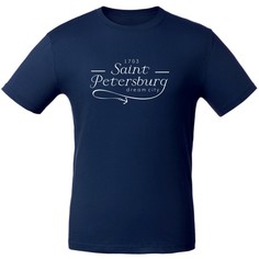 Подарки Футболка "St. Petersburg. Dream city" синего цвета (размер L)