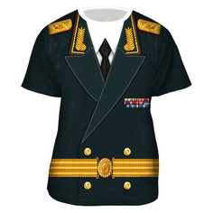 Подарки Мужская футболка "Генерал-майор" (размер 50)