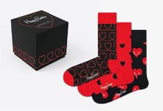 Подарочный набор носков женских Happy socks XLOV08_1 разноцветных 36-40