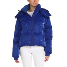 Пуховик женский Maison David MLY010 синий S