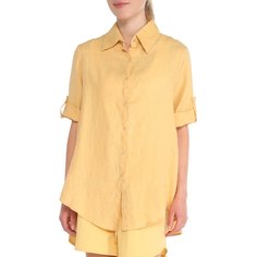 Рубашка женская Maison David MLY2116 желтая XL