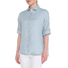 Рубашка женская Maison David MLY2115 голубая XL