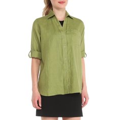 Рубашка женская Maison David MLY2119 зеленая XL