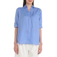 Рубашка женская Maison David MLY2119 голубая XS
