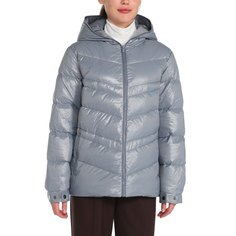 Пуховик женский Maison David MLY012 голубой XS