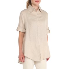 Рубашка женская Maison David MLY2116 бежевая XL