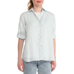 Рубашка женская Maison David MLY2119 голубая 2XS