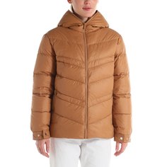 Пуховик женский Maison David MLY012-1 коричневый XS