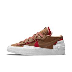 Кеды мужские Nike M Blazer Low sacai British Tan коричневые 4 US