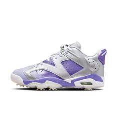 Кроссовки мужские Nike M Jordan 6 Retro Low Golf U.S. Open (2023) фиолетовые 7 US