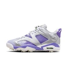 Кроссовки мужские Nike M Jordan 6 Retro Low Golf U.S. Open (2023) фиолетовые 9.5 US