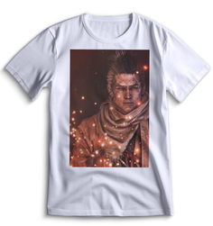 Футболка Top T-shirt Sekiro shadow die twice (Секиро, Япония, Соулс Лайк ) 0066 белая XXS