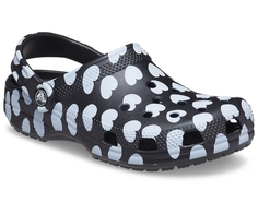 Сабо унисекс Crocs Classic Heart Print Clog черные 37-38 RU