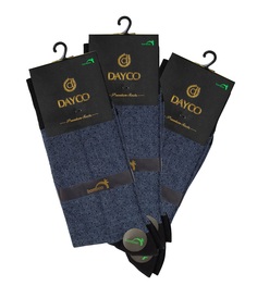 Комплект носков мужских DAYCO #011 бамбук+хлопок тёплые 3 синих 41-45, 3 пары