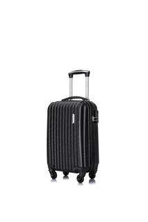 Чемодан унисекс LCase черный, 53х33.5х20.5 см