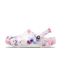 Сабо унисекс Crocs Classic Tie Dye Graphic Clog белые 38-39 RU