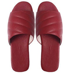 Домашние тапочки женские LSAOSEE W-021, бордовые, 37-38 No Brand