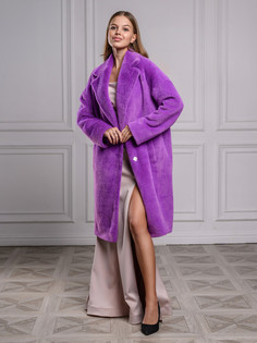 Пальто женское Pretty Mania PD-001 фиолетовое 40 RU