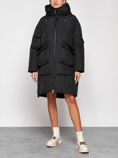 Пальто женское AD51139 черное L No Brand