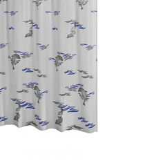 Штора для ванной Ridder Delphin синий/голубой 180x200 см