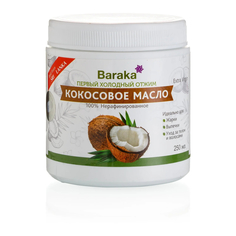 Масло Baraka Кокосовое нерафинированное 0,25 л