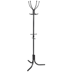Вешалка Ника вк4/ч черная 60х60х180 см 4 крючка Nika
